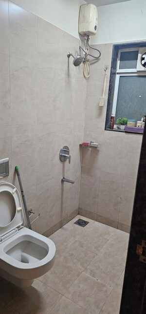 Bathroom in 3 BHK Apartment at Sandesh Nagar – for Rent