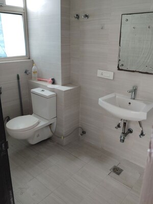 Bathroom in 4 BHK Apartment at Omaxe Heights, Sector 86 – for Rent
