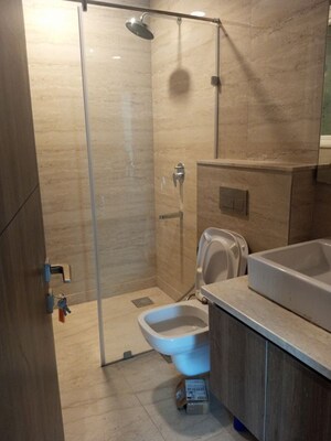 Bathroom in 3 BHK Apartment at Ambience Creacions, Sector 22 – for Rent