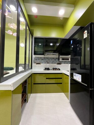 Kitchen in 1 BHK Apartment at Lodha Crown Quality Homes, Majiwada – for Rent