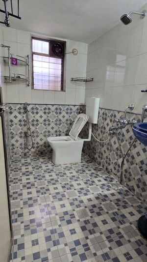 Bathroom in 3 BHK Apartment at Godrej Emerald, Ghodbunder Road – for Rent