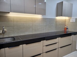 Kitchen in 3 BHK Apartment at Godrej Emerald, Ghodbunder Road – for Rent