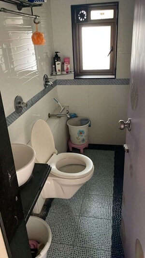 Bathroom in 3.5 BHK Apartment at Vrindavan CHS Kandivali West, Kandivali West – for Sale