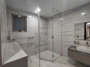 Bathroom in 4 BHK Apartment at Jayabheri The Peaks, Narsingi – for Rent