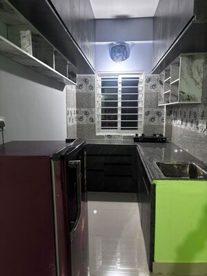 Kitchen in 1 BHK Apartment at Jyothi Residency Madhapur, Madhapur – for Rent