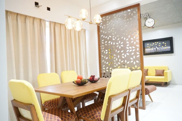Dinning Area, eshanti-elegance 3 Bedroom 1270 Sq.Ft. Apartment In Vasna Bhayli Road Vadodara 10435942