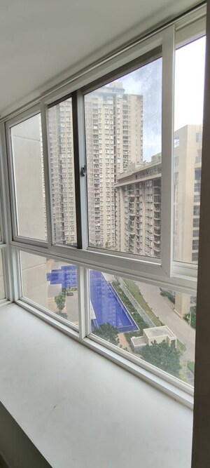Balcony in 2.5 BHK Apartment at Bhartiya Nikoo Homes Phase 2, Thanisandra Main Road – for Rent