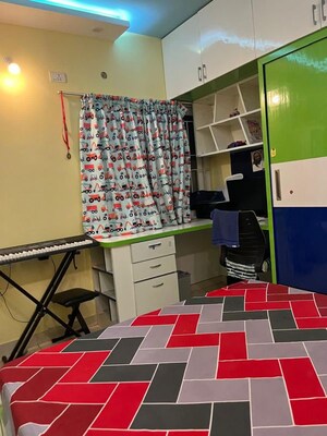 Team Area in 2.5 BHK Apartment at Bhartiya Nikoo Homes Phase 2, Thanisandra Main Road – for Rent