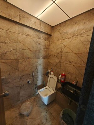 Bathroom in 3 BHK Apartment at Welworth Purnam, Hinjewadi – for Rent