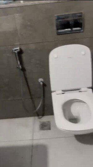Bathroom in 3 BHK Apartment at Rajapushpa Provincia, Narsingi – for Rent