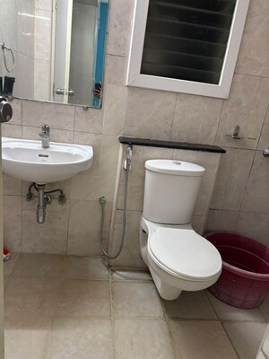 Bathroom in 2 BHK Apartment at Mantri Webcity, Hennur – for Rent