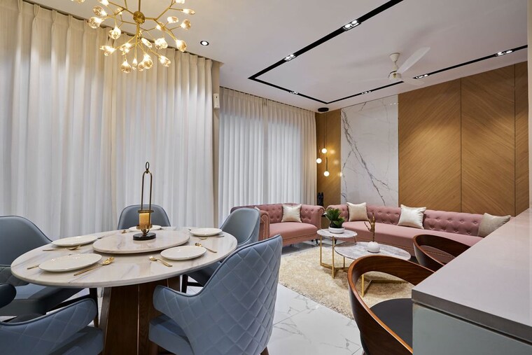 Dining area, chandramauleshwar nagar 3 Bedroom 1026 Sq.Ft. Apartment In Chandramauleshwar Nagar Vadodara 10445159