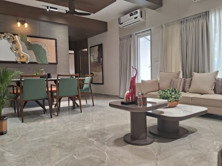 Dining area, darshanam-spinel-stone 3 Bedroom 1320 Sq.Ft. Apartment In Gotri Vadodara 10445322