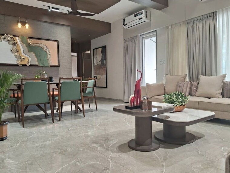 Living Room, darshanam-spinel-stone 3 Bedroom 1320 Sq.Ft. Apartment In Gotri Vadodara 10445322
