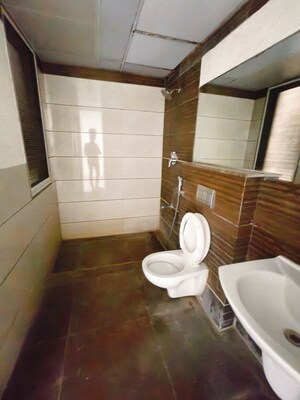 Bathroom in 3 BHK Apartment at Kumar Princetown Royal, Undri – for Rent