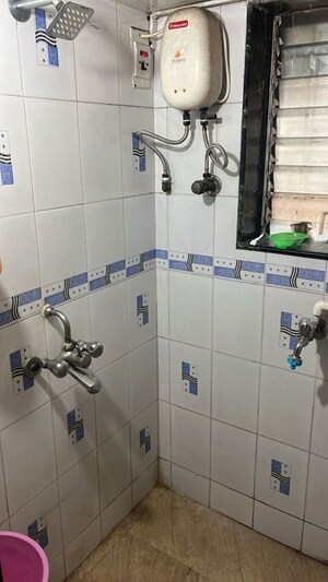 Bathroom in 1 BHK Apartment at Kunal Apartment CHS, Bhandup East – for Rent