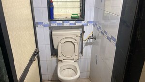 Bathroom in 1 BHK Apartment at Kunal Apartment CHS, Bhandup East – for Rent