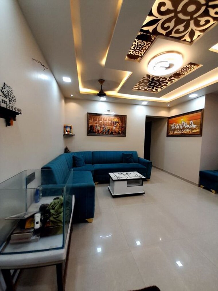 Living Room, cosmos-jewels 2 Bedroom 708 Sq.Ft. Apartment In Ghodbunder Road Thane 10445666