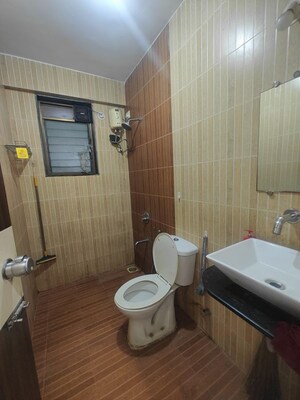 Bathroom in 3 BHK Apartment at Sangharsh CHS, Nerul Sector 25 – for Rent