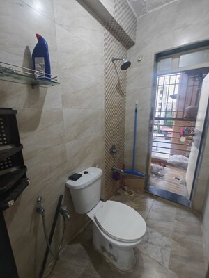 Bathroom in 3 BHK Apartment at Sangharsh CHS, Nerul Sector 25 – for Rent