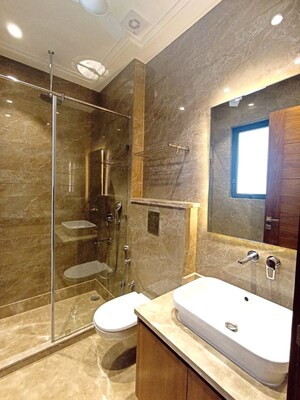Attached Bathroom in 4 BHK Builder Floor at Greater Kailash I – for Rent