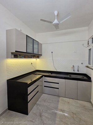 Kitchen in 3 BHK Apartment at Majestique Marbella Phase 1, Kharadi – for Rent