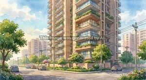  Apartment – Exterior View View at Sector 16b Greater Noida - for Sale