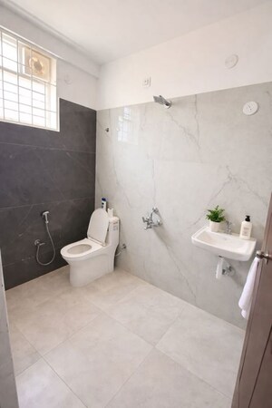 Bathroom in 3 BHK Apartment at Sapthagiri Sampada, Hoskote – for Sale