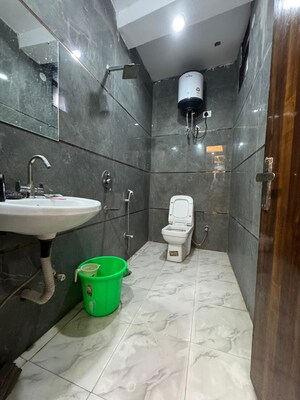 Bathroom in 3 BHK Apartment at Chattarpur – for Rent