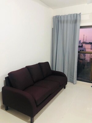 Living Room in 1 BHK Apartment at Paranjape Blue Ridge, Hinjewadi – for Rent