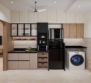 Kitchen in 3 BHK Apartment at Godrej Green Cove, Mahalunge – for Rent