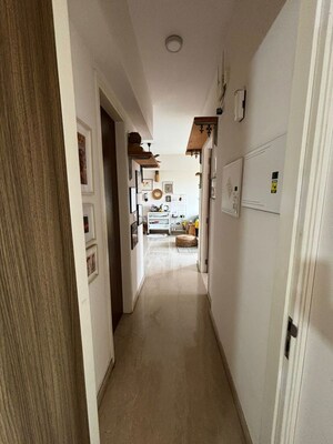 Building Lobby in 3 BHK Apartment at Adani Ten BKC, Bandra East – for Rent