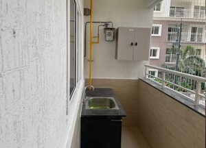 Balcony in 3 BHK Apartment at Prestige Beverly Hills, Kokapet – for Rent