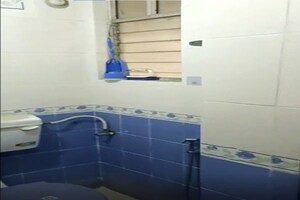 Bathroom in 1 BHK Apartment at Goel Ganga Sarovar, Wadgaon Sheri – for Rent