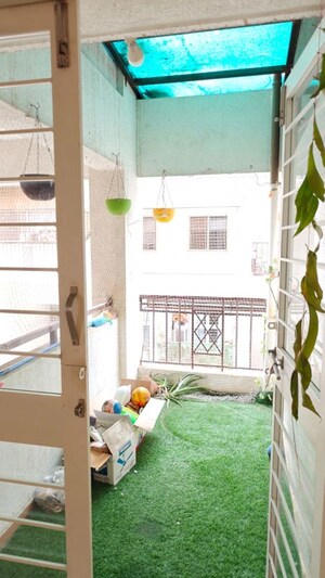 Balcony in 2.5 BHK Apartment at Tulip Infinity Planet, Moshi – for Rent