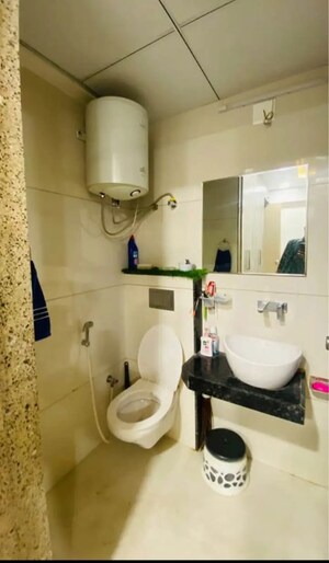 Bathroom in 1 BHK Apartment at Unitech Uniworld Gardens 2, Sector 47 – for Rent
