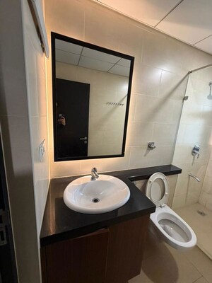 Bathroom in 3 BHK Apartment at Conscient Heritage Max II, Sector 102 – for Rent
