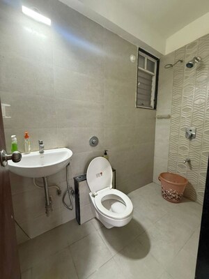 Bathroom in 2 BHK Apartment at Shreenath Aikyam, Punawale – for Rent