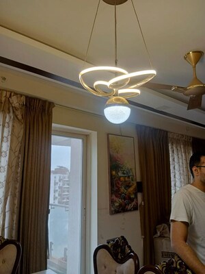 Living Room in 3 BHK Apartment at Pharande Puneville, Punawale – for Rent