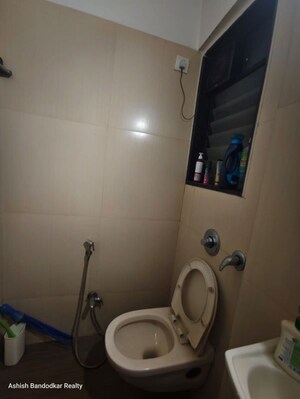 Bathroom in 3 BHK Apartment at Atul Blue Meadows, Andheri East – for Rent