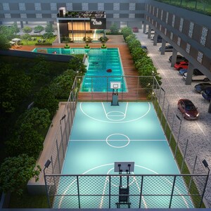 Swimming Pool in 2 BHK Apartment at Mahaavir Labdhi, Uran – for Sale