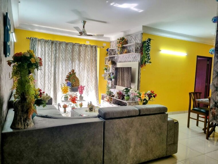Living Room, puravankara-palm-beach 2 Bedroom 1232 Sq.Ft. Apartment In Hennur Bangalore 10446408