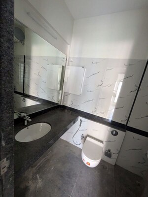Bathroom in 2 BHK Apartment at Omkar Ananta, Goregaon East – for Rent