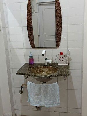 Bathroom in 2 BHK Apartment at Crystal Palace CHS, Malad West – for Rent