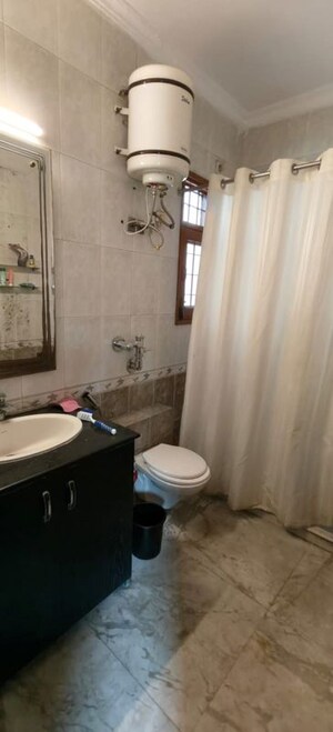 Bathroom in 3 BHK Builder Floor at Malviya Nagar – for Rent