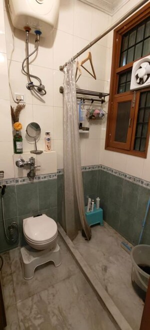 Bathroom in 3 BHK Builder Floor at Malviya Nagar – for Rent