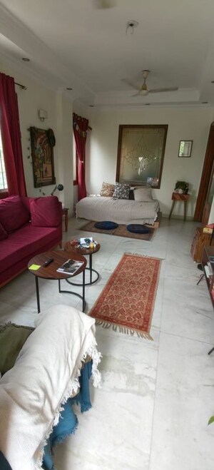 Living Room in 3 BHK Builder Floor at Malviya Nagar – for Rent