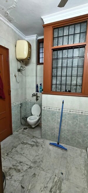Bathroom in 3 BHK Builder Floor at Malviya Nagar – for Rent