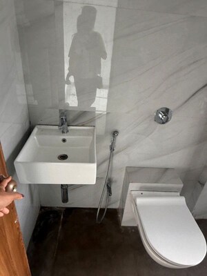 Bathroom in 1 BHK Apartment at Paradigm Antalya, Oshiwara – for Rent