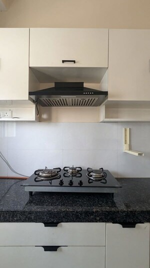 Living Room in 1 BHK Apartment at Ashar Axis, Majiwada – for Rent